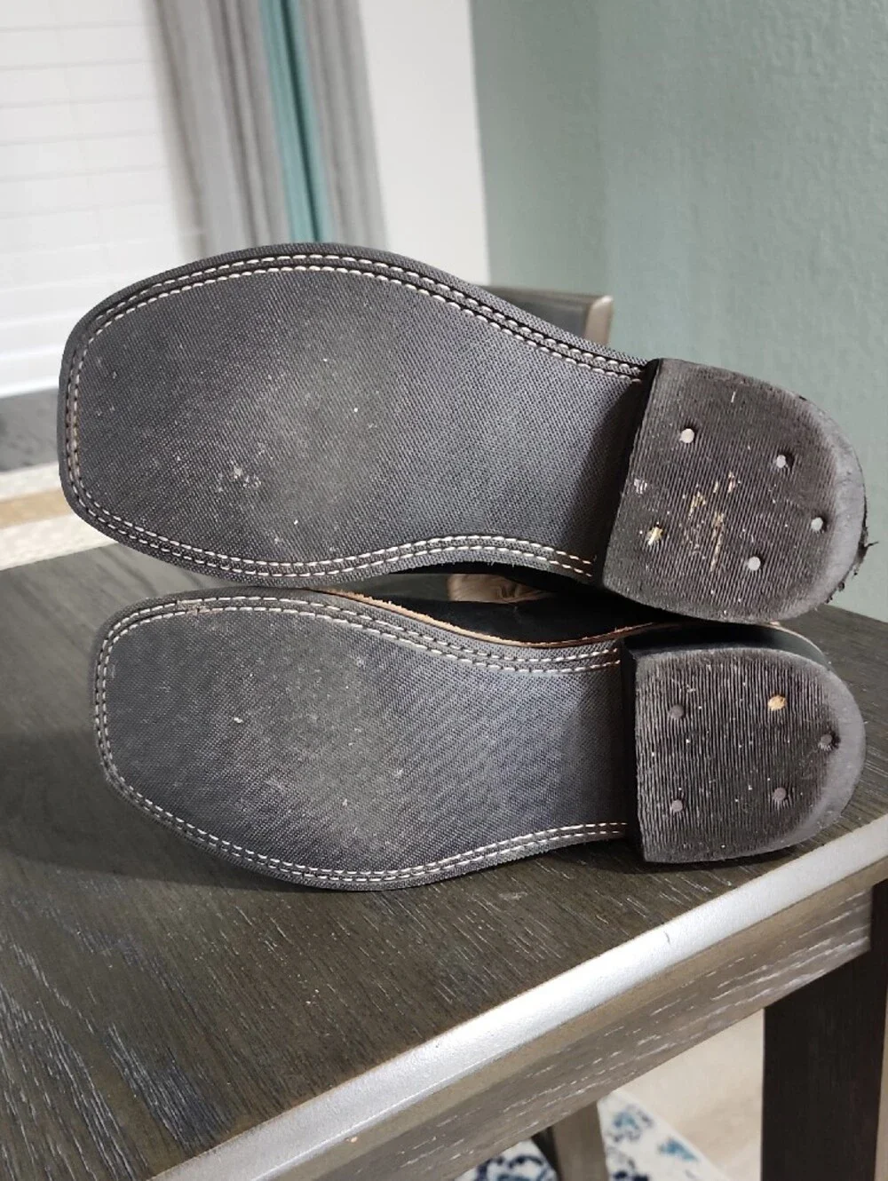 BOYS Two-Tone Brown and Black Western Pull-On Boots